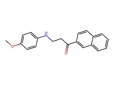 3-(4-Methoxyanilino)-1-(2-naphthyl)-1-propanone structure