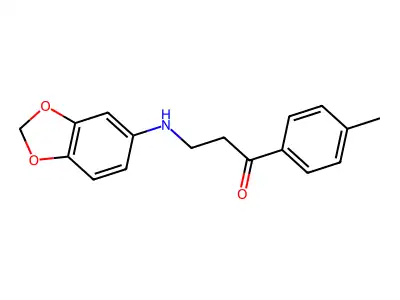 3-(1,3-Benzodioxol-5-ylamino)-1-(4-methylphenyl)-1-propanone structure