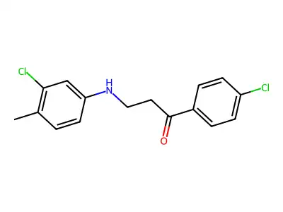 3-(3-Chloro-4-methylanilino)-1-(4-chlorophenyl)-1-propanone structure