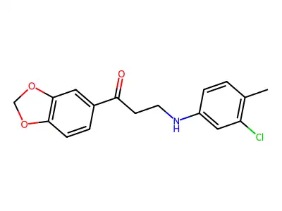 1-(1,3-Benzodioxol-5-YL)-3-(3-chloro-4-methylanilino)-1-propanone structure