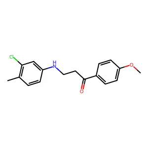 3-(3-Chloro-4-methylanilino)-1-(4-methoxyphenyl)-1-propanone structure