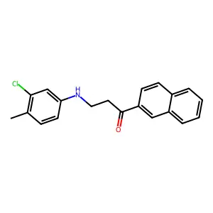 3-(3-Chloro-4-methylanilino)-1-(2-naphthyl)-1-propanone structure