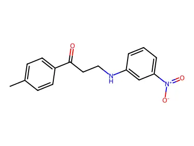 1-(4-Methylphenyl)-3-(3-nitroanilino)-1-propanone structure
