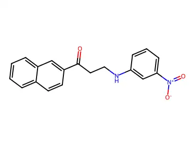 1-(2-Naphthyl)-3-(3-nitroanilino)-1-propanone structure