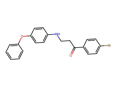 1-(4-Bromophenyl)-3-(4-phenoxyanilino)-1-propanone structure