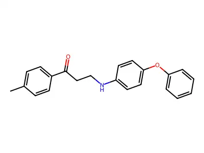 1-(4-Methylphenyl)-3-(4-phenoxyanilino)-1-propanone structure