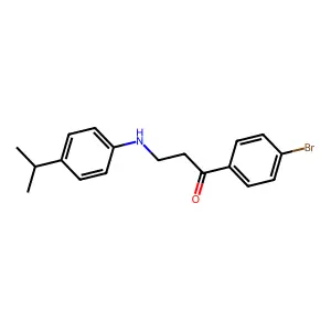 1-(4-Bromophenyl)-3-(4-isopropylanilino)-1-propanone structure