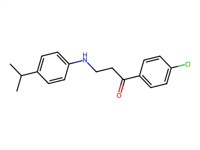 1-(4-Chlorophenyl)-3-(4-isopropylanilino)-1-propanone structure