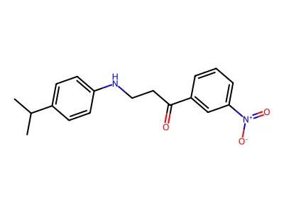3-(4-Isopropylanilino)-1-(3-nitrophenyl)-1-propanone structure
