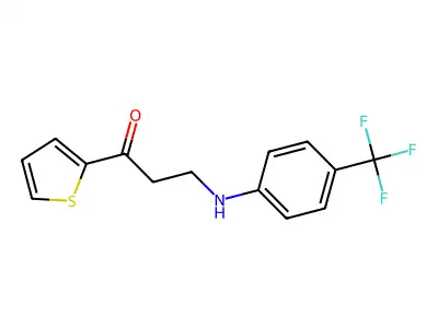1-(2-Thienyl)-3-(4-(trifluoromethyl)anilino)-1-propanone structure