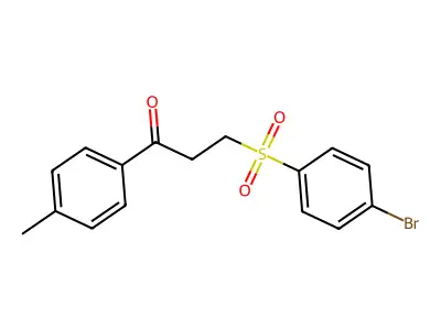3-((4-Bromophenyl)sulfonyl)-1-(4-methylphenyl)-1-propanone structure