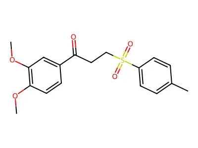 1-(3,4-Dimethoxyphenyl)-3-tosylpropan-1-one structure