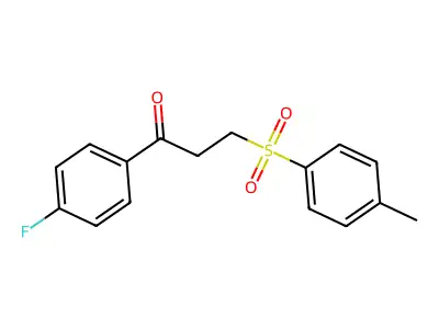 1-(4-Fluorophenyl)-3-[(4-methylphenyl)sulfonyl]-1-propanone structure