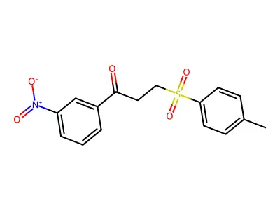 3-((4-Methylphenyl)sulfonyl)-1-(3-nitrophenyl)-1-propanone structure