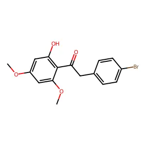 2-(4-Bromophenyl)-1-(2-hydroxy-4,6-dimethoxyphenyl)ethanone structure