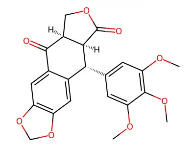 Picropodopyllotoxone structure