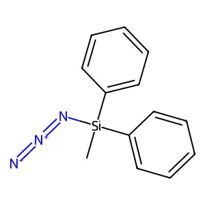 Azidomethyldiphenylsilane structure