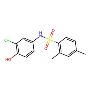 N-(3-chloro-4-hydroxyphenyl)-2,4-dimethylbenzenesulfonamide structure