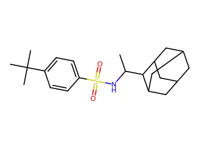 N-[1-(2-adamantyl)ethyl]-4-tert-butylbenzenesulfonamide structure