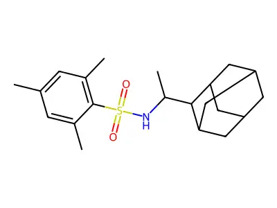 N-[1-(2-adamantyl)ethyl]-2,4,6-trimethylbenzenesulfonamide structure