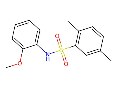 N-(2-methoxyphenyl)-2,5-dimethylbenzenesulfonamide structure