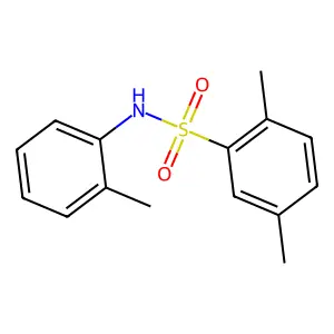 2,5-dimethyl-N-(2-methylphenyl)benzenesulfonamide structure