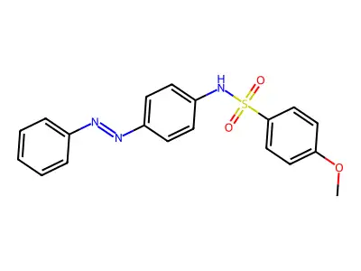 4-methoxy-N-(4-phenyldiazenylphenyl)benzenesulfonamide structure