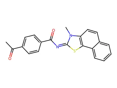 (Z)-4-acetyl-N-(3-methylnaphtho[2,1-d]thiazol-2(3H)-ylidene)benzamide structure