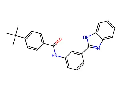 N-[3-(1H-benzimidazol-2-yl)phenyl]-4-tert-butylbenzamide structure