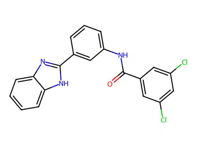 N-[3-(1H-benzimidazol-2-yl)phenyl]-3,5-dichlorobenzamide structure