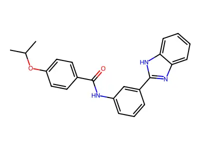 N-(3-(1H-benzo[d]imidazol-2-yl)phenyl)-4-isopropoxybenzamide structure