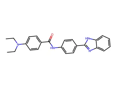 N-(4-(1H-benzo[d]imidazol-2-yl)phenyl)-4-(diethylamino)benzamide structure