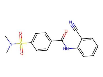 N-(2-cyanophenyl)-4-(dimethylsulfamoyl)benzamide structure
