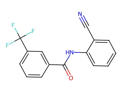 N-(2-cyanophenyl)-3-(trifluoromethyl)benzamide structure