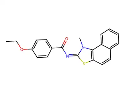 (E)-4-ethoxy-N-(1-methylnaphtho[1,2-d]thiazol-2(1H)-ylidene)benzamide structure