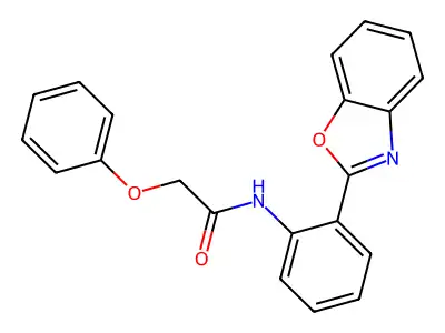 N-(2-(benzo[d]oxazol-2-yl)phenyl)-2-phenoxyacetamide structure