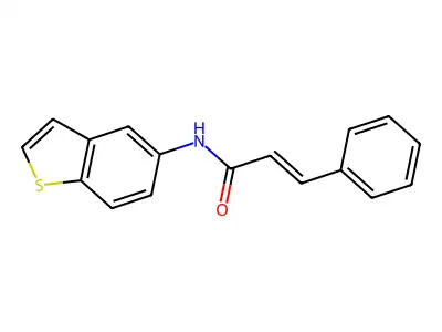 N-(benzo[b]thiophen-5-yl)cinnamamide structure