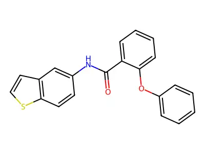 N-(1-benzothiophen-5-yl)-2-phenoxybenzamide structure