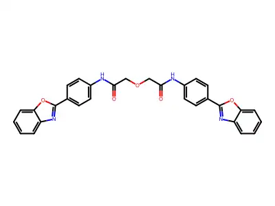 2,2'-oxybis(N-(4-(benzo[d]oxazol-2-yl)phenyl)acetamide) structure