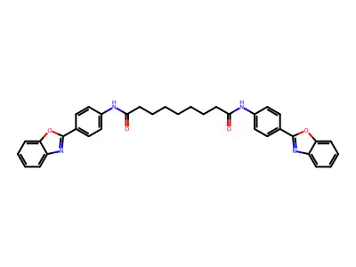 N,N'-bis[4-(1,3-benzoxazol-2-yl)phenyl]nonanediamide structure