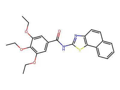 N-benzo[g][1,3]benzothiazol-2-yl-3,4,5-triethoxybenzamide structure