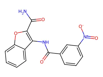 3-(3-Nitrobenzamido)benzofuran-2-carboxamide structure