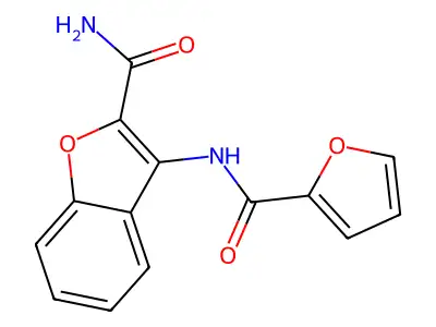 3-(Furan-2-carboxamido)benzofuran-2-carboxamide structure