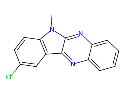 9-Chloro-6-methylindolo[3,2-b]quinoxaline structure