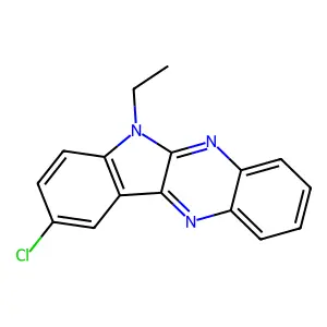 9-Chloro-6-ethyl-6H-indolo(2,3-b)quinoxaline structure