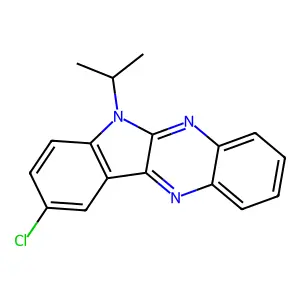 9-chloro-6-isopropyl-6H-indolo[2,3-b]quinoxaline structure