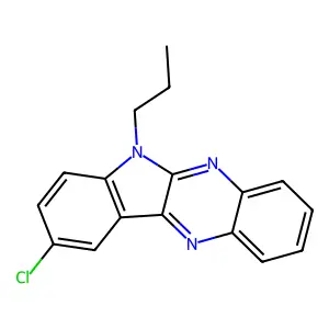 9-chloro-6-propyl-6H-indolo[2,3-b]quinoxaline structure