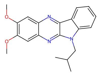 8,9-Dimethoxy-5-(2-methylpropyl)indolo[2,3-b]quinoxaline structure