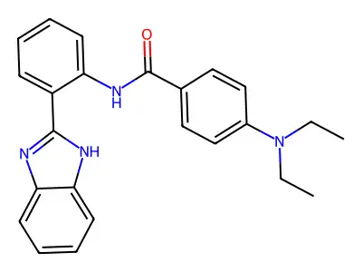 N-[2-(1H-benzimidazol-2-yl)phenyl]-4-(diethylamino)benzamide structure