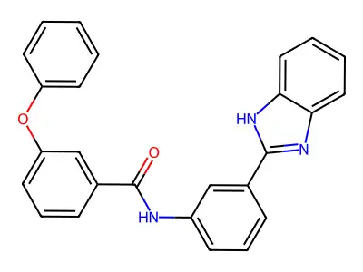 N-[3-(1H-benzimidazol-2-yl)phenyl]-3-phenoxybenzamide structure